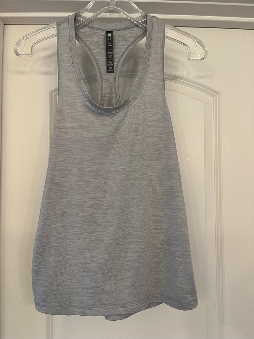 Light Gray Racerback Tank Top - Women